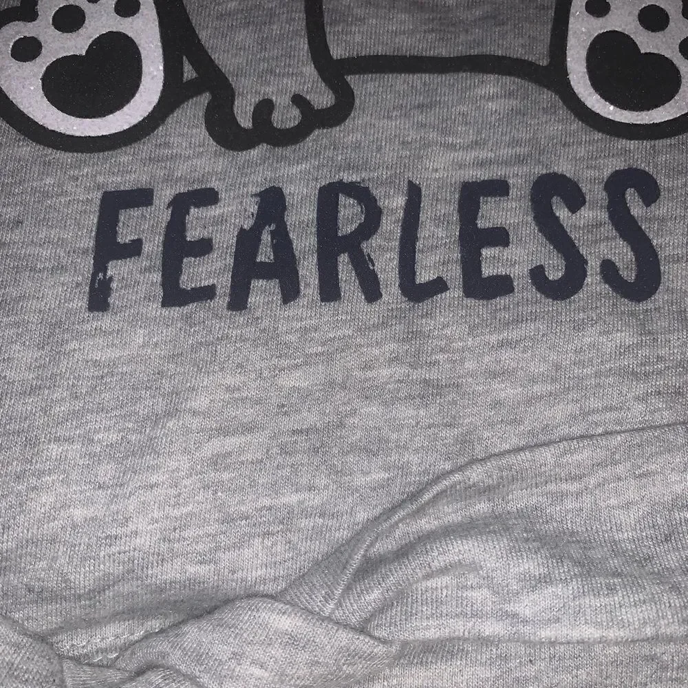 Justice “Fearless” tee. Size 6/7